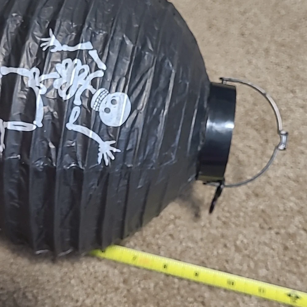 Black Skeleton Paper Lantern *Batteries Are NOT Included*